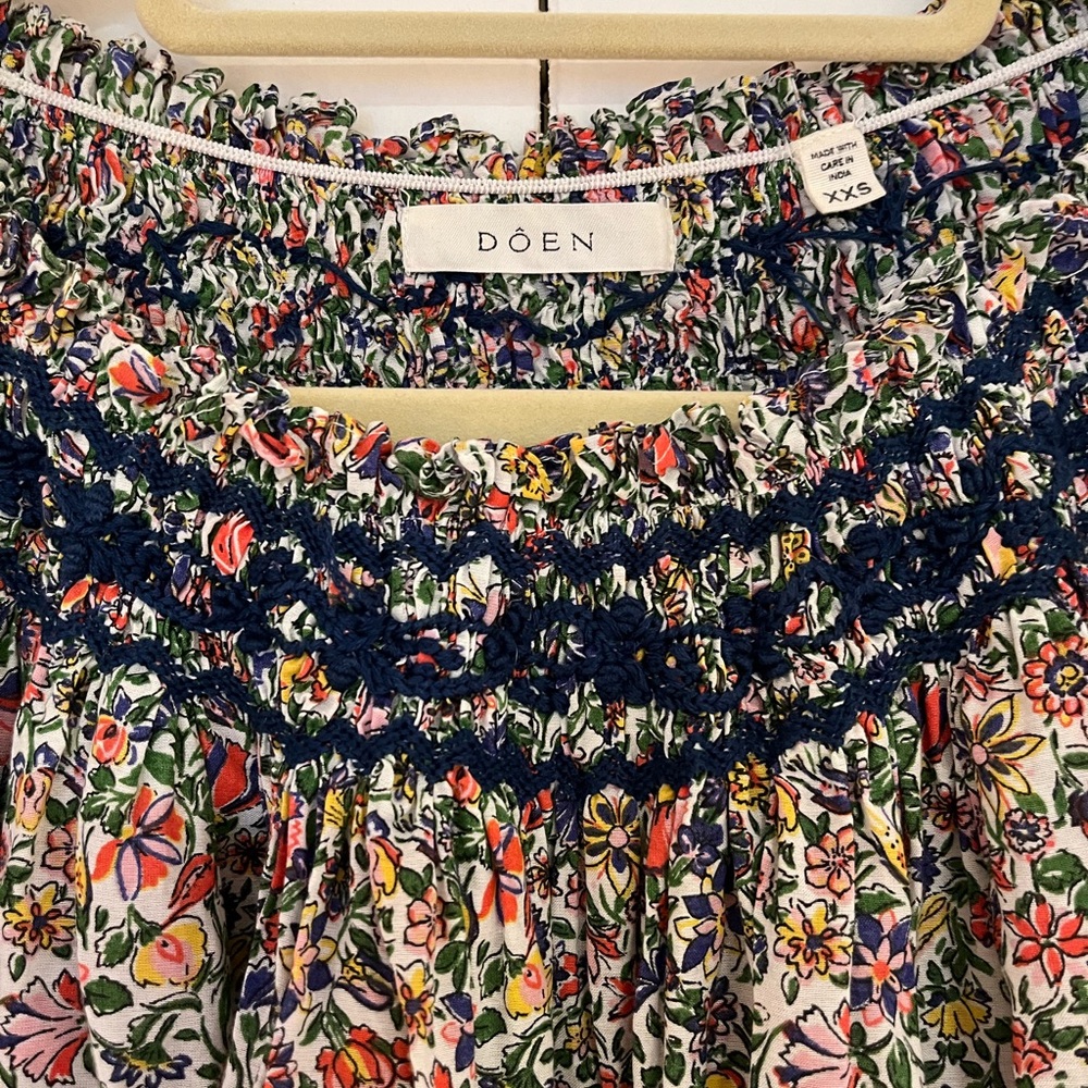 DÔEN Floral Smocked Dress